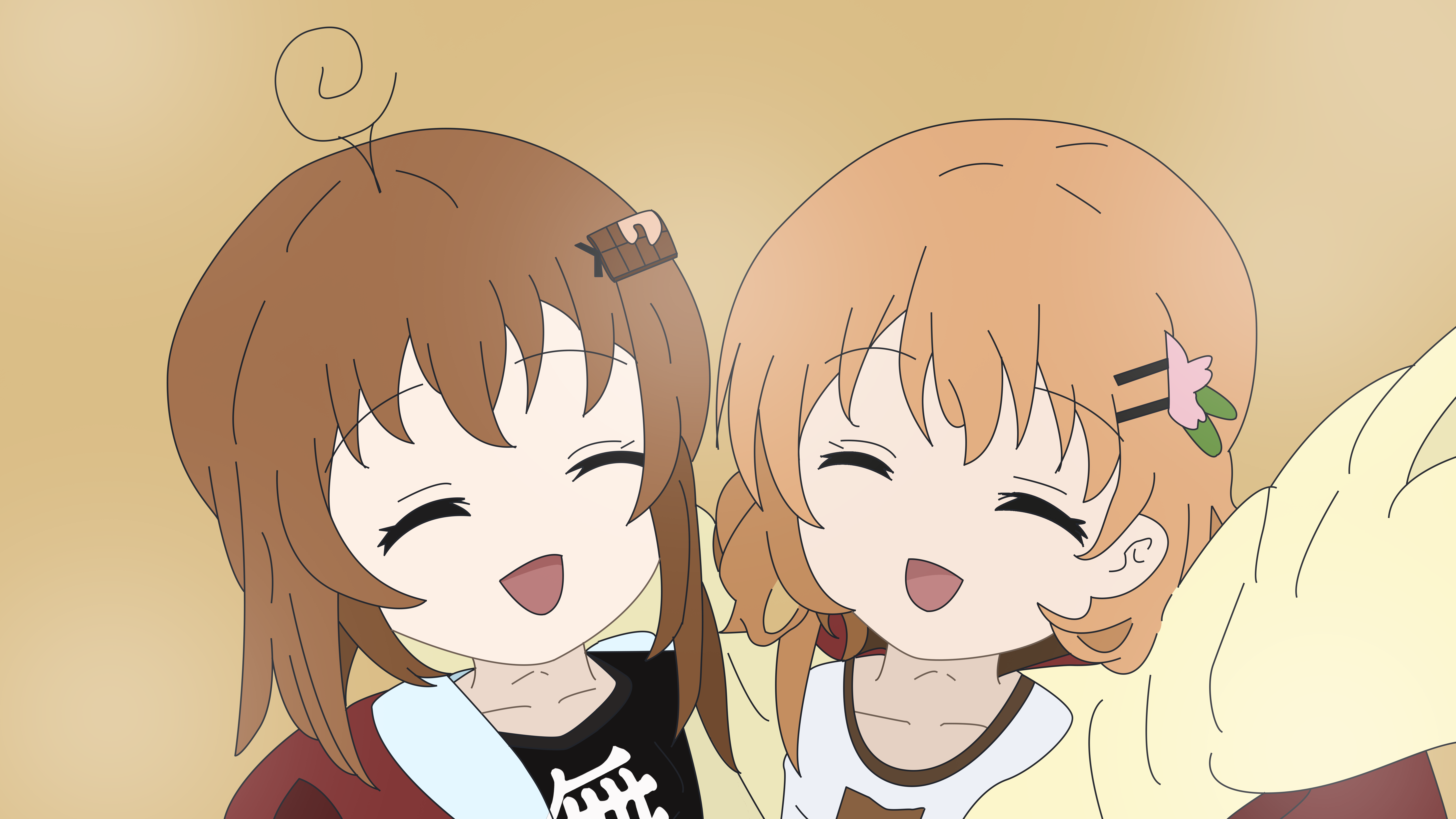 四葉と心愛の合影